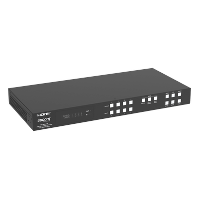 EPPMXB44VW - Switch Matrix HDMI / 4x4 / 18 Gbps / 4K@60Hz / HDCP 2.2 / TCP-IP y RS-232 / Audio LPCM y Dolby True HD / Conectores Phoenix