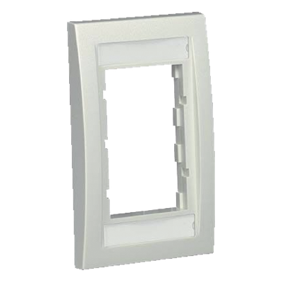 CBEIWY - Marco de Placa Frontal Ejecutiva / Para 2 Insertos 1/2 o 3 Insertos 1/3 / ABS / 2.75 x 4.5 x 0.023 in