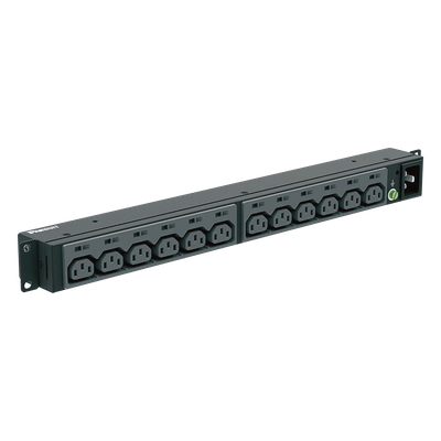 P12B46M - PDU Básico para Rack / 13 Contactos IEC C13 / 20 A / 220 Vca / Instalación Horizontal 1U / Cable 3 m (9.8 ft)