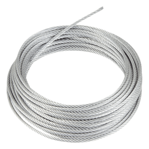 SRET318CAM/100MTS - Retenida de Acero Galvanizado / 1/8" / 7 Hilos Trenzados / Carga Ruptura 600 kg / 100 m (328.1 ft) / Clase A