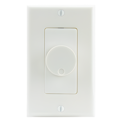 VCK-100-AIW - Control de Volumen Estéreo / 100W / Coincidencia de Impedancia / 1-8 Pares de Altavoces / Placa Frontal Decorativa
