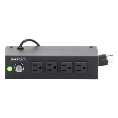 HTCM-S1U - Regleta LinkedPro HTCM-S1U de 4 Contactos NEMA 5-14R, 120Vca, 10A, Montaje en Escritorio/Pared