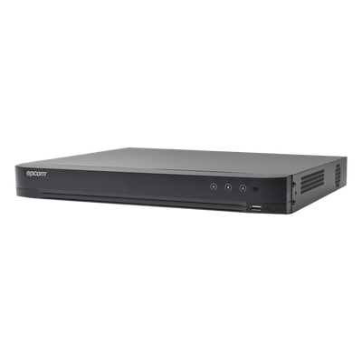 EV-4016TURBO-D(C) - DVR 16 Canales TurboHD + 8 Canales IP / 5 Megapixel Lite - 3K Lite / Acusense (Evita Falsas Alarmas) / Audio por Coaxitron / 1 Bahía de Disco Duro / H.265+ / Salida de Video en Full HD