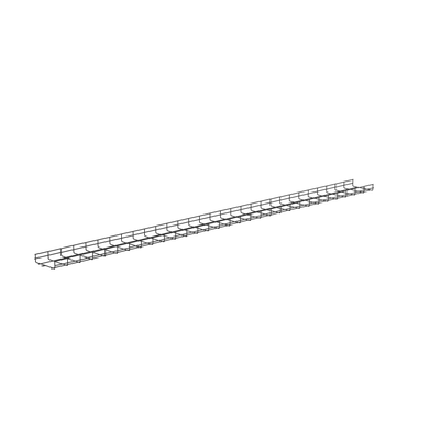 PWB2X8BL - Charola Wire Basket / 8 in (203 mm) Ancho / 2 in (50 mm) Alto / 9.8 ft (3 m) Largo / 187 Cables Cat6 / Negro