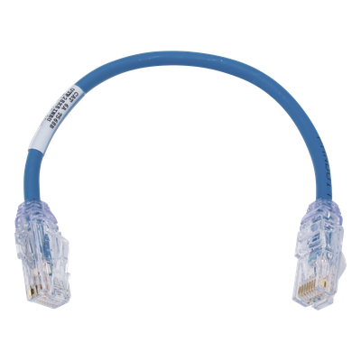 UTP28X8INBU - Cable de Parcheo UTP / Cat6A / 28 AWG / CM-LSZH / 8 pulg (20.3 cm) / Azul