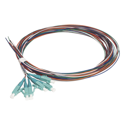 LP-FO-MM-PIG-06-LC - Kit de Pigtails / Multimodo OM3 50/125 µm / Conector LC / 2 Metros (6.56 Pies) / 6 Piezas / Recubrimiento 900 µm