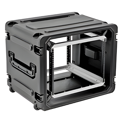 3SKB-R08U20W - SKB 20" Deep 8U Roto Shockmount Rolling Rack caja para equipo Negro