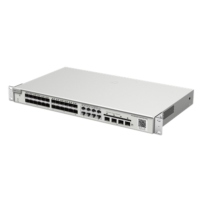 RG-NBS3200-24SFP/8GT4XS - Switch Administrable Capa 2+ / 24 Puertos SFP / 8 Puertos RJ45 Combinados / 4 SFP+ / 128 Gb/s / 6 kV Protección Sobretensión