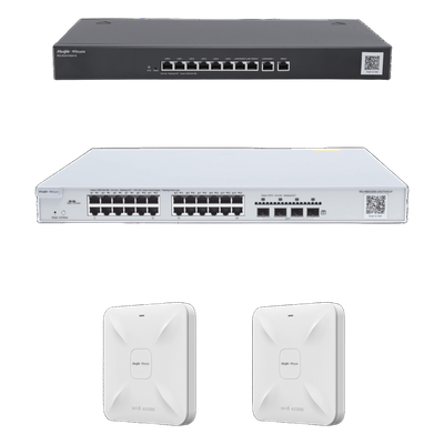 RG-KIT-OH-350 - Solución de Red / 350 Usuarios Concurrentes / 4 WAN / 600 Mbps / Balanceo de Carga / Cloud Gratuito