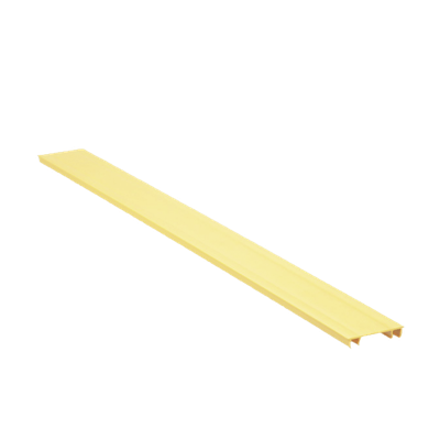 HC2YL6 - Tapa para Canaleta Ranurada / 2 in Ancho / 6 ft Largo / UL94 V-0 / PVC Sin Plomo / Amarillo