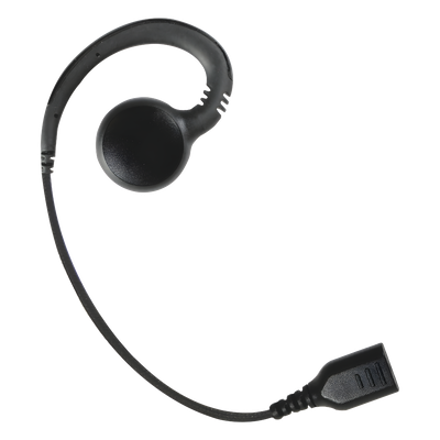 SNP-GH - Auricular de Gancho / Altavoz Giratorio 360° / Cable de Fibra Trenzada / Conector SNAP / Compatible con Micrófono de Solapa Serie SNAP