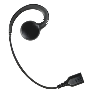 SNP-GH - Auricular de Gancho / Altavoz Giratorio 360° / Cable de Fibra Trenzada / Conector SNAP / Compatible con Micrófono de Solapa Serie SNAP
