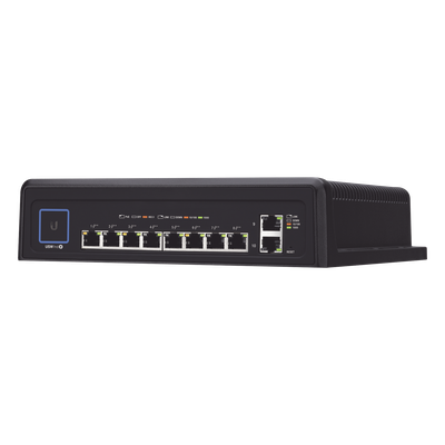 USW-INDUSTRIAL - Switch industrial UniFi PoE de 10 puertos Gigabit (8 x 802.3bt y 2 x Ethernet) para temperaturas extremas