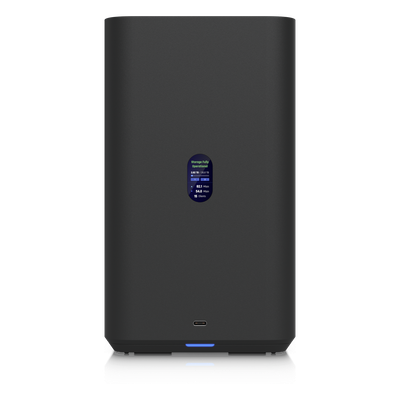 UNAS-2-B - Servidor NAS Compacto / 2 Bahías 3.5" SATA / Puerto 2.5 GbE / PoE++ 60 W / Pantalla LCD 1.47" / USB-C 5 Gbps