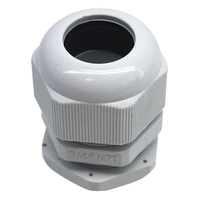 TXG-PG-34N - Conector Tipo Glándula / Rosca NPT 3/4" / Rango de Cable 10-16 mm / Plástico Industrial / IP para Ambientes Exigentes