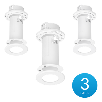 FLEXHD-CM-3 - Montaje de techo empotrado / Perfil bajo 51 mm (2") / Placa magnética 85 mm (3.33") / Corte 54 mm / Kit 3 unidades