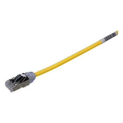 STP28X0.2MYL - Patch Cord Cat6A / 28 AWG / S/FTP Blindado / CM/LS0H / 20 cm (0.66 ft) / Amarillo