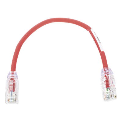 UTP28X8INRD - Cable de Parcheo UTP / Cat6A / 28 AWG / CM-LSZH / 0.67 pies / Rojo