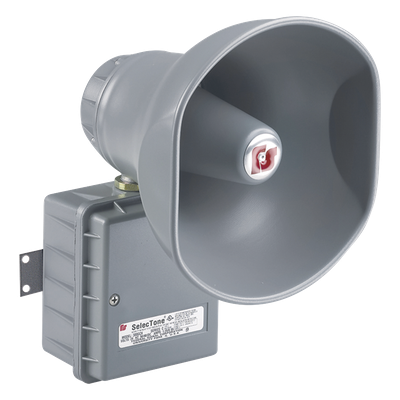 300GCX-120 - Altavoz amplificado selectone 15W, para ubicaciones peligrosas, 120 Vca, gris