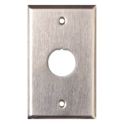 XFP-S-01-SS - Placa de Pared Reforzada / Acero Inoxidable / 1 Puerto / IP44 / Industrial