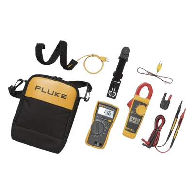 FLUKE-116/323KIT - Kit HVAC / Multímetro con temperatura integrada / Pinza amperimétrica True RMS 400 A / Detección microamperios / Retroiluminación LED