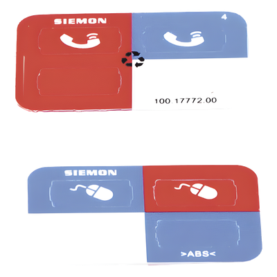 Z-ICON-06B - Icono Ultramax para Identificación de Jacks, Color Azul, Bolsa con 100 Piezas