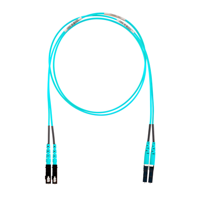FZ2ELLNSNSNM006 - Jumper de Fibra Óptica / Multimodo OM4 50/125 / LC-SC Dúplex / LSZH / Aqua / 6 m (19.69 ft)