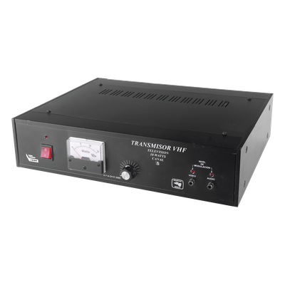 TV10-B/5 - Transmisor de TV / 10 W RMS / Canal 5 VHF / Entrada RCA / Gabinete de Aluminio / 110-220 VCA