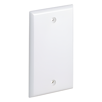 LP-FP-107 - Placa de Pared Ciega / Vertical Plano / 70 x 115 mm (2.75" x 4.52") / UL 94V-0 / Blanco