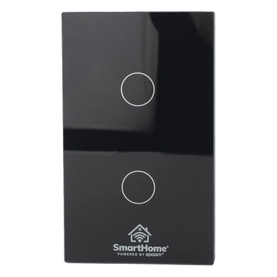 SHS212Z - Interruptor Inteligente / 2 Circuitos / ZigBee / 800 W por Canal / 100-250 V / 120 mm x 72 mm