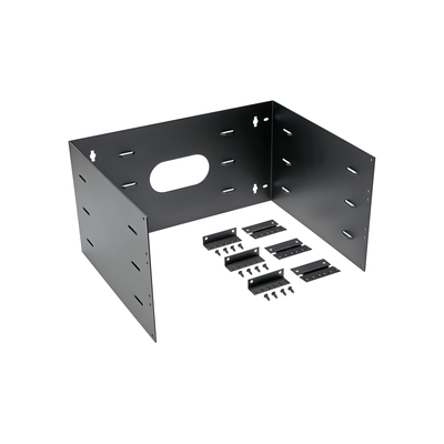 WBH6E - Rack Abierto de Pared con Bisagras / 6 UR / 19 in / Profundidad 401 mm (15.8 in) / Carga 60 lb (27.21 kg) / Acero Negro