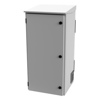 LP-FORTE-24U-R3 - Gabinete Exterior IP / Rack 19" 24U / Ventiladores con Termostato / Acero Galvanizado / Filtro Antipartículas / Cerradura Doble
