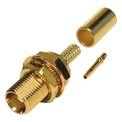 RMX-8252-1B - Conector MCX Hembra para Panel / Montaje D-Plano / Anillo Plegable / Cable RG-316/U Grupo B / Contacto Oro / Aislante Teflón