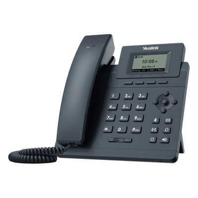 SIP-T30P - Teléfono IP Empresarial / Pantalla LCD 2.3" / 1 Cuenta VoIP / Dual Ethernet 10/100 Mbps / PoE / Conferencia 5 Participantes