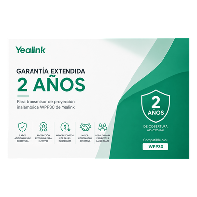 WPP30-AMS-2YEAR - Garantia Extendida de 2 Años para Pod de Proyección Inalambrica WPP30 de Yealink