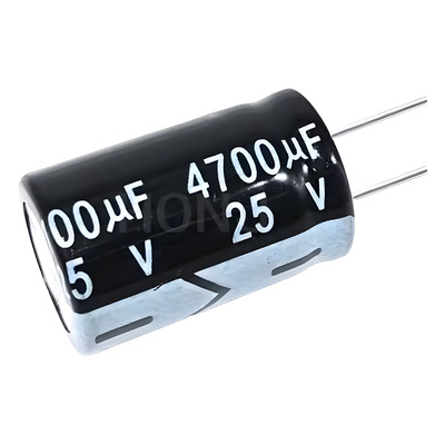 4700M0025V - Capacitor Electrolítico / 4700 µF / 25 V / Filtrado y Almacenamiento / Tamaño Compacto
