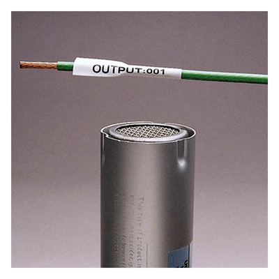 H100X034H1C - Etiqueta Termorretráctil / 8.6 mm (0.34 in) / 2.4 m (7.87 ft) / Poliolefina / 18-12 AWG / Blanco