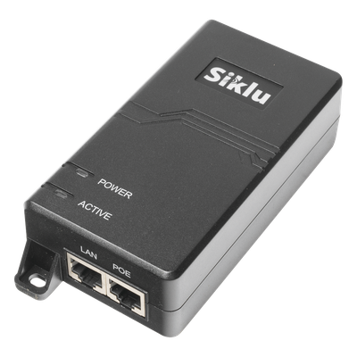 AX-IN-60W-AC-POE-US - Inyector PoE Pasivo, 1 Gbps, 60 W, 55 Vcc, 100-240 Vca, Cable CA