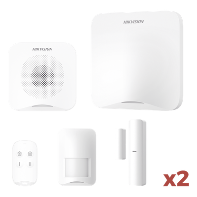 AXHOME-KIT-GSM - Hikvision Kit De Alarma AXHOME-KIT-GSM, Wi-Fi, 3G/4G, Batería Respaldo
