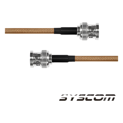 SBNC-142-BNC-60 - Jumper con Cable RG-142/U de 60 cm, con Conectores BNC Macho a BNC Macho.