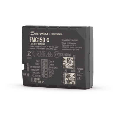 FMC150 - Rastreador Vehicular GPS / 4G LTE Cat 1 / Bluetooth LE / Lectura CAN / GNSS Multisistema / Gestión de Flotas