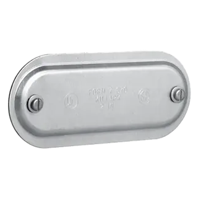 HUB-370-SA - Tapa de Aluminio para Condulet Ovalada / 1" / NEMA 3 / 11.0 cu.in / Cobre-Free / Acero Inoxidable 316
