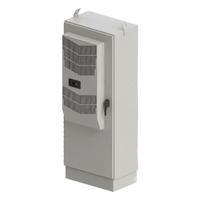 T843044FTTXDASA - Gabinete para Exterior Tipo 4X Doble Puerta de 43 UR / Aluminio Soldado / 2134 x 762 x 1118 mm (84 x 30 x 44 in) / Exterior IP66 / Montaje Almohadilla / Aire de Precisión / Gris RAL 7035