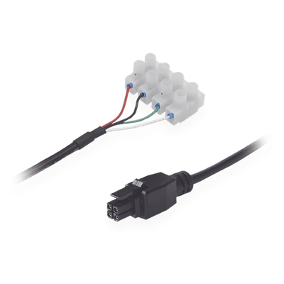 PR2FK20M - Cable de Potencia / Terminal de Tornillo 4 Vías / Conector 4-Pin 3 mm / 26 AWG / 2000 mm (6.56 ft) / Codificación por Color