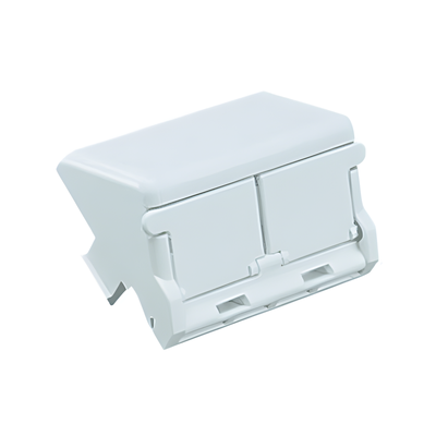 CHS2SIW-X - Módulo de Inserción / 2 Puertos Inclinados / Ventana de Identificación / 1.56' x 1.34'