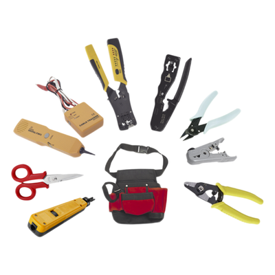 KITINSTALN3 - Juego de 9 Herramientas para Instalador de Redes. Incluye bolsa de viaje