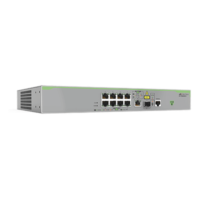 AT-FS980M/9-10 - Switch Administrable Capa 3 / 8 Puertos 10/100 Mbps / 1 Puerto Gigabit/SFP Combo / 3.6 Gbps / 2.68 Mpps