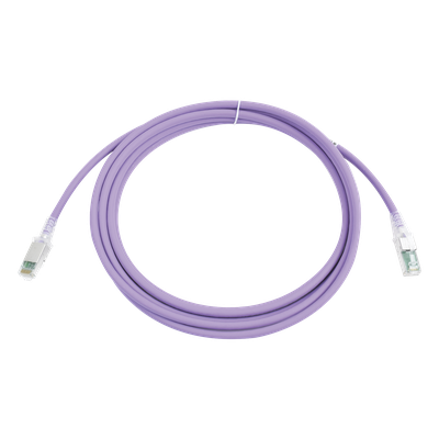 ZM6A-S10-08B - Patch Cord / Cat6A S/FTP / CM/LS0H / 3.05 m (10 ft) / Blindaje 360° / Alta Densidad