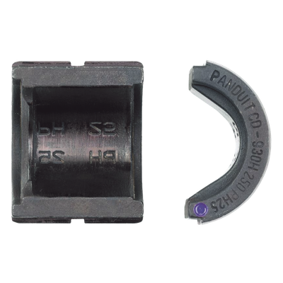 CD-930G-1/0 - Dado de Prensado / Conectores a Tierra Tipo E 1/0 AWG / Conectores Cruzados 250 kcmil / Perfil Circunferencial / Código Rojo PG10