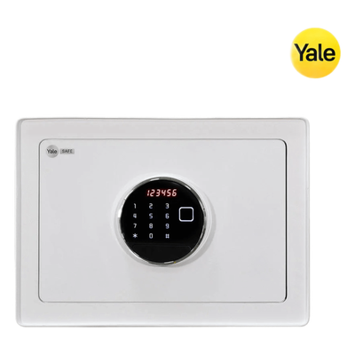 MX86942 - Caja Fuerte Electrónica / Apertura Biométrica, Código y Llave / Puerta Acero 4 mm / 2 Bulones 20 mm / 50 Huellas / Alarma Intrusión / Luz Interna LCD